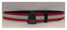 Load image into Gallery viewer, Kappa Alpha Psi Black Belt and Smoke Gray Buckle Combination
